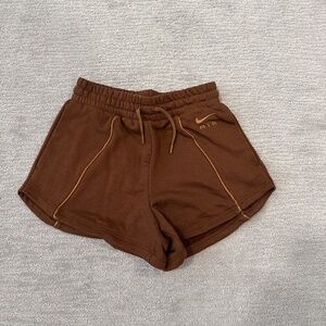 New Nike high rise fleece shorts